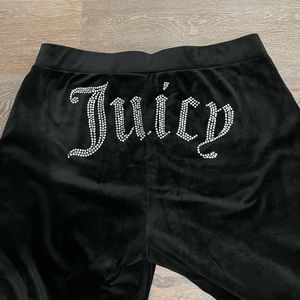 Juicy Couture Black Velvet sweat pants